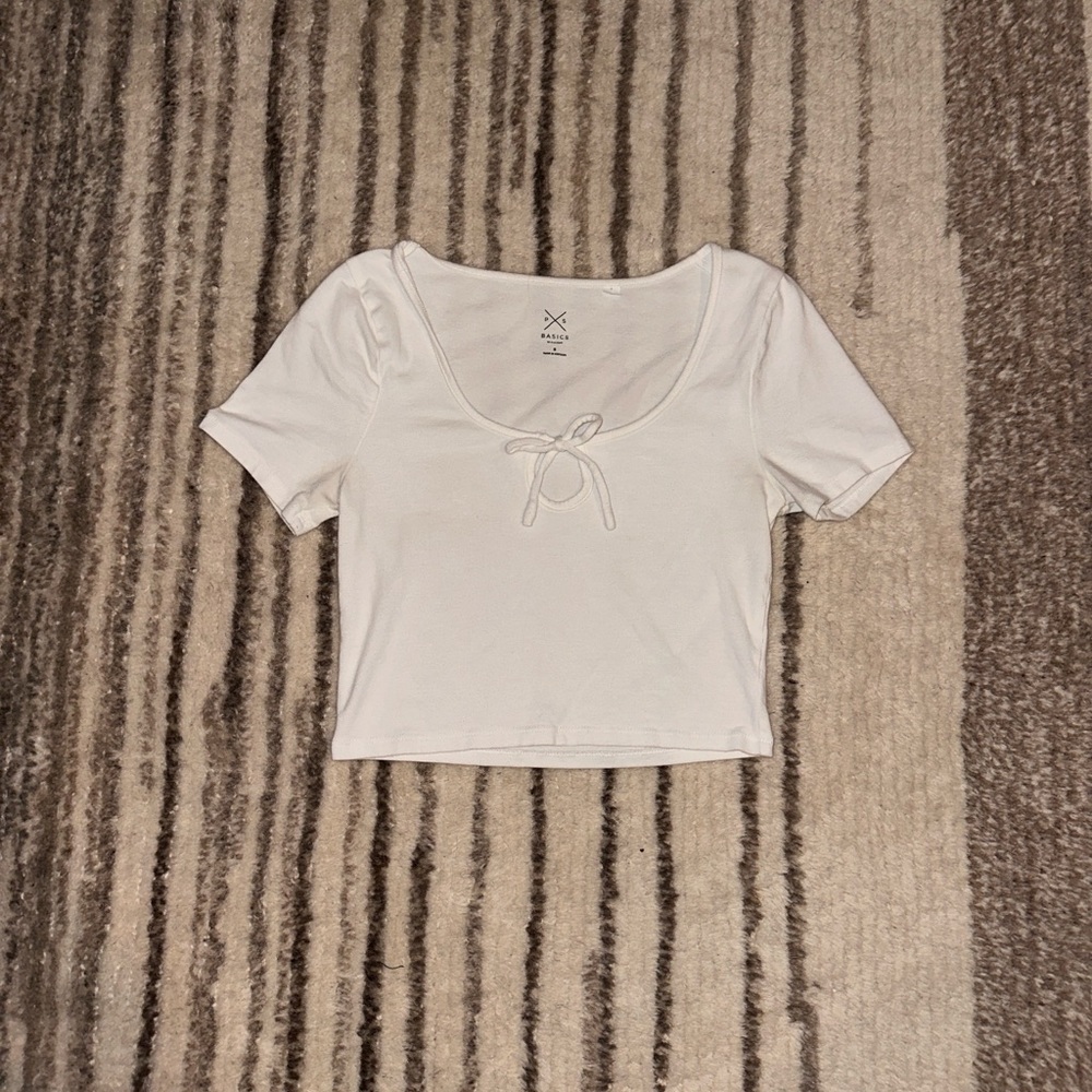 Women's White Crop Top